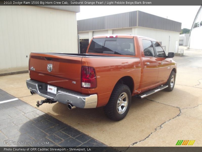 Sunburst Orange Pearl / Light Pebble Beige/Bark Brown 2010 Dodge Ram 1500 Big Horn Crew Cab