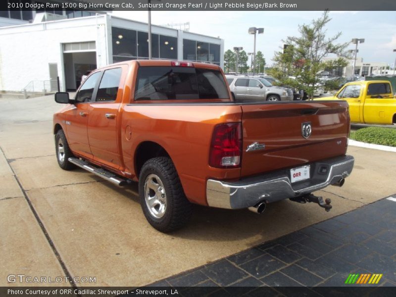 Sunburst Orange Pearl / Light Pebble Beige/Bark Brown 2010 Dodge Ram 1500 Big Horn Crew Cab