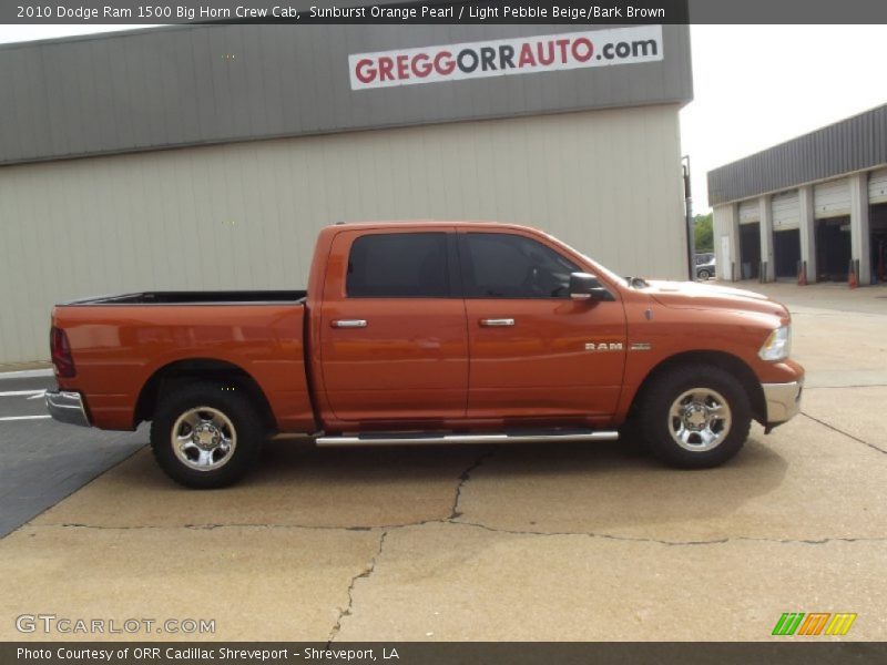 Sunburst Orange Pearl / Light Pebble Beige/Bark Brown 2010 Dodge Ram 1500 Big Horn Crew Cab