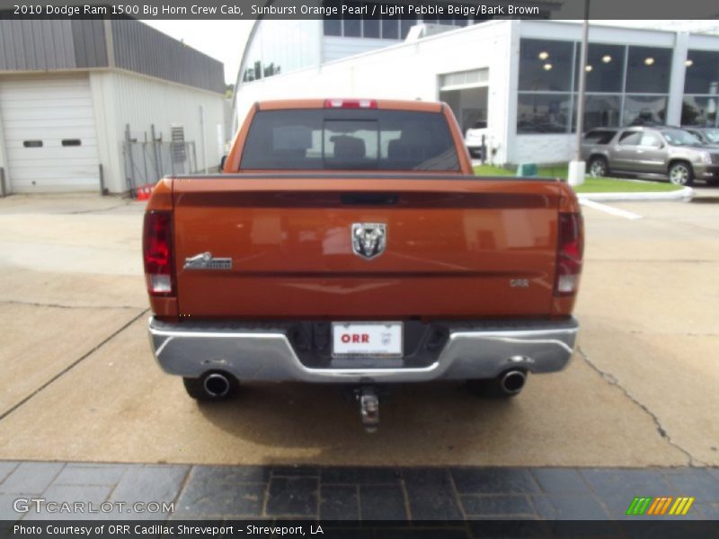 Sunburst Orange Pearl / Light Pebble Beige/Bark Brown 2010 Dodge Ram 1500 Big Horn Crew Cab