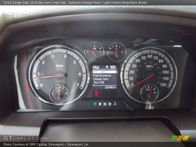 Sunburst Orange Pearl / Light Pebble Beige/Bark Brown 2010 Dodge Ram 1500 Big Horn Crew Cab