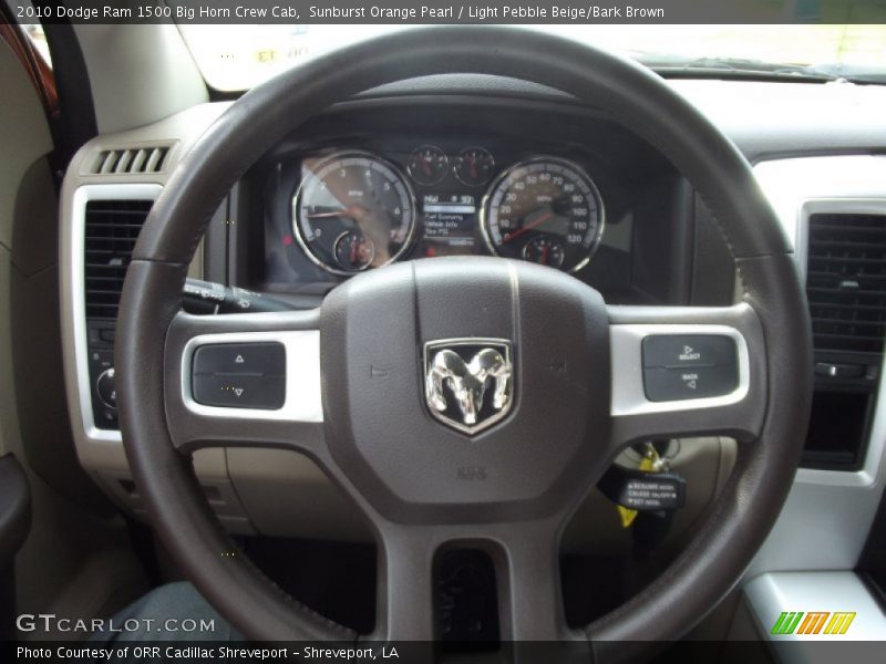 Sunburst Orange Pearl / Light Pebble Beige/Bark Brown 2010 Dodge Ram 1500 Big Horn Crew Cab