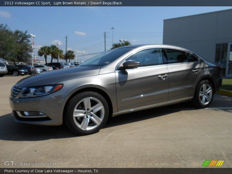 Light Brown Metallic / Desert Beige/Black 2013 Volkswagen CC Sport