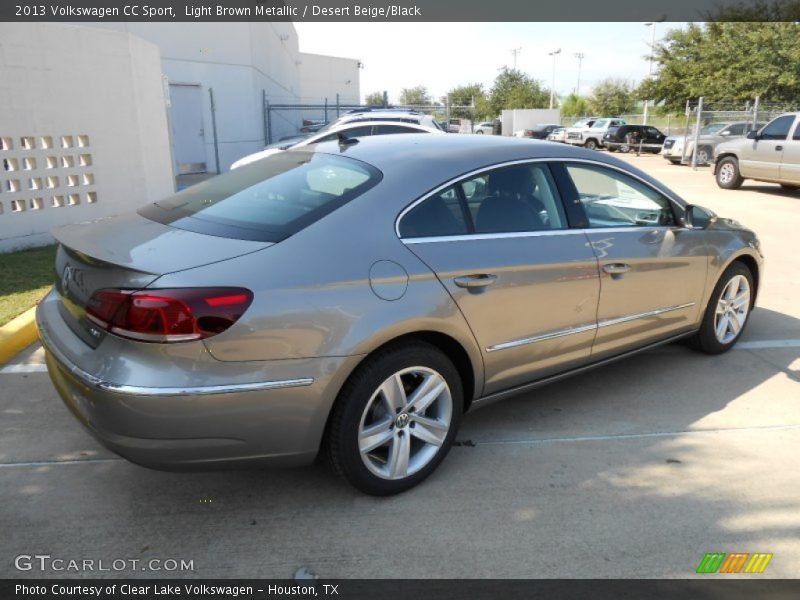 Light Brown Metallic / Desert Beige/Black 2013 Volkswagen CC Sport