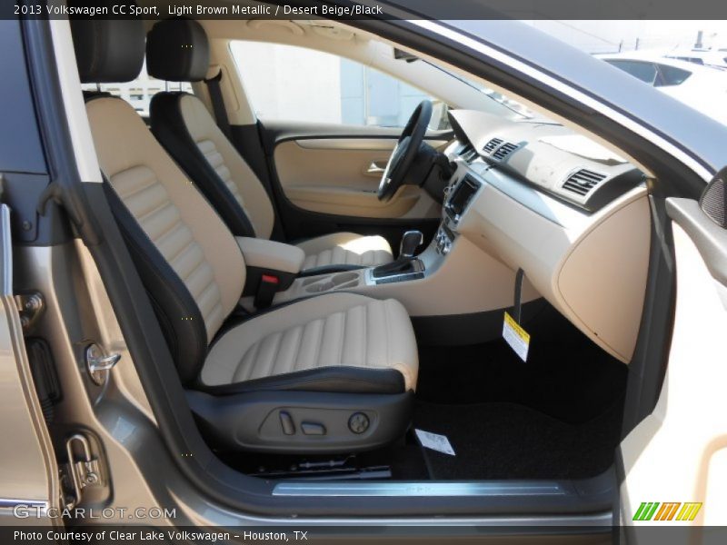 Light Brown Metallic / Desert Beige/Black 2013 Volkswagen CC Sport