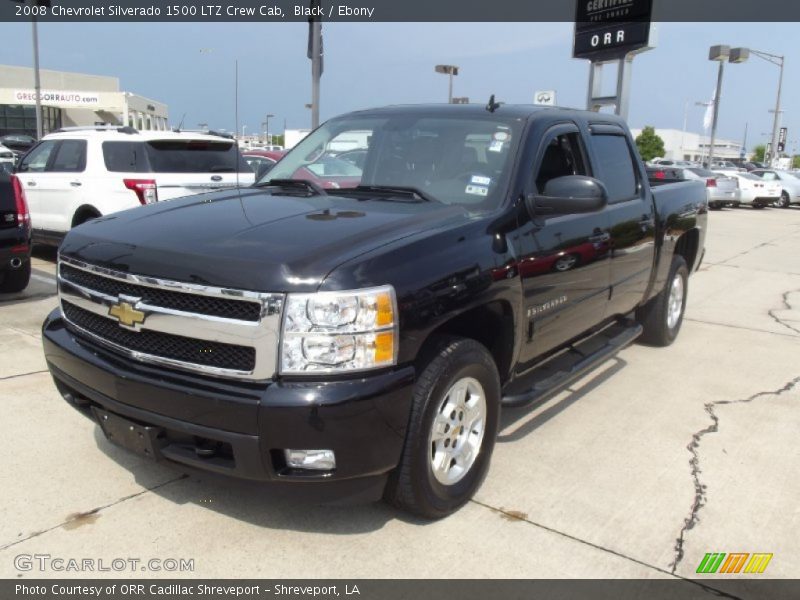 Black / Ebony 2008 Chevrolet Silverado 1500 LTZ Crew Cab