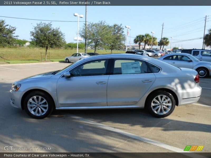 Reflex Silver Metallic / Titan Black 2013 Volkswagen Passat 2.5L SEL