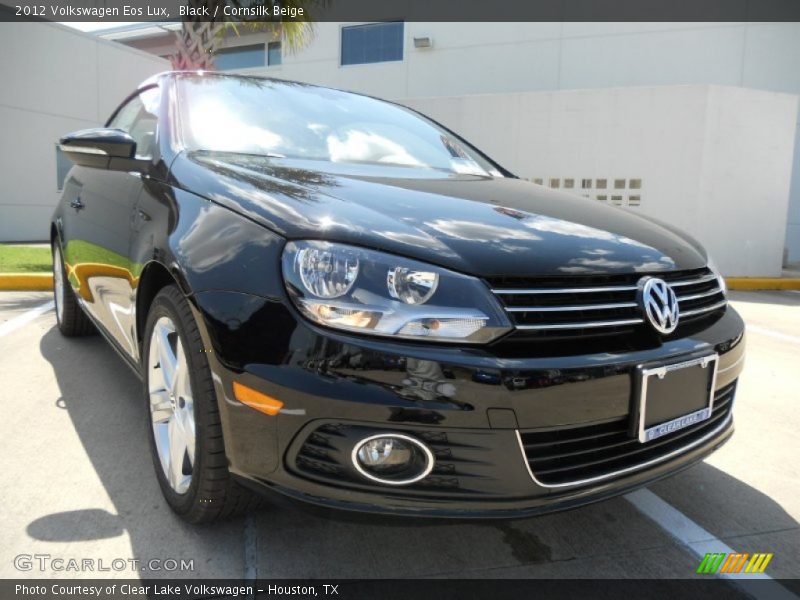 Black / Cornsilk Beige 2012 Volkswagen Eos Lux