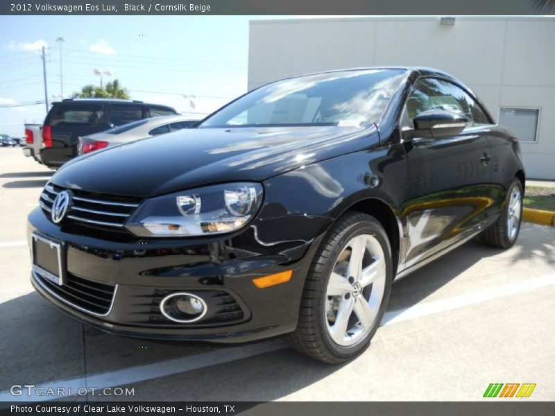Black / Cornsilk Beige 2012 Volkswagen Eos Lux