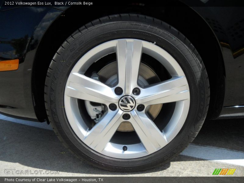 Black / Cornsilk Beige 2012 Volkswagen Eos Lux