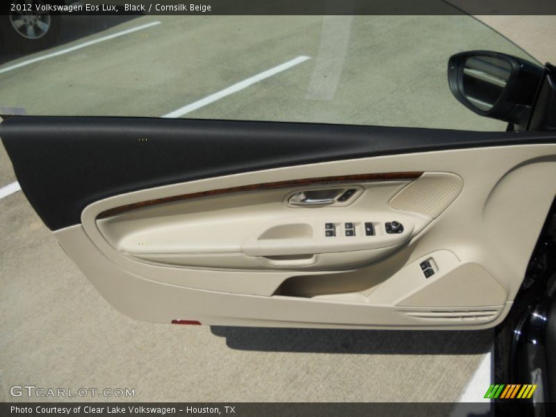 Black / Cornsilk Beige 2012 Volkswagen Eos Lux