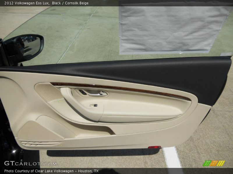 Black / Cornsilk Beige 2012 Volkswagen Eos Lux