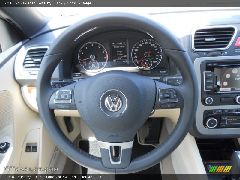 Black / Cornsilk Beige 2012 Volkswagen Eos Lux