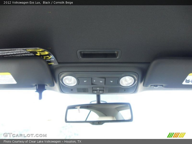 Black / Cornsilk Beige 2012 Volkswagen Eos Lux