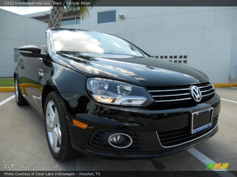 Black / Cornsilk Beige 2012 Volkswagen Eos Lux