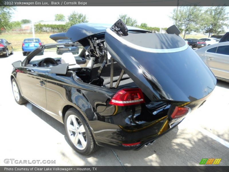Black / Cornsilk Beige 2012 Volkswagen Eos Lux