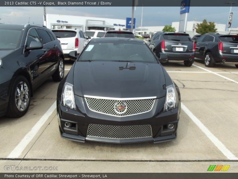 Black Diamond Tricoat / Ebony 2013 Cadillac CTS -V Coupe