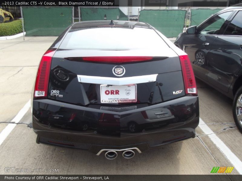 Black Diamond Tricoat / Ebony 2013 Cadillac CTS -V Coupe