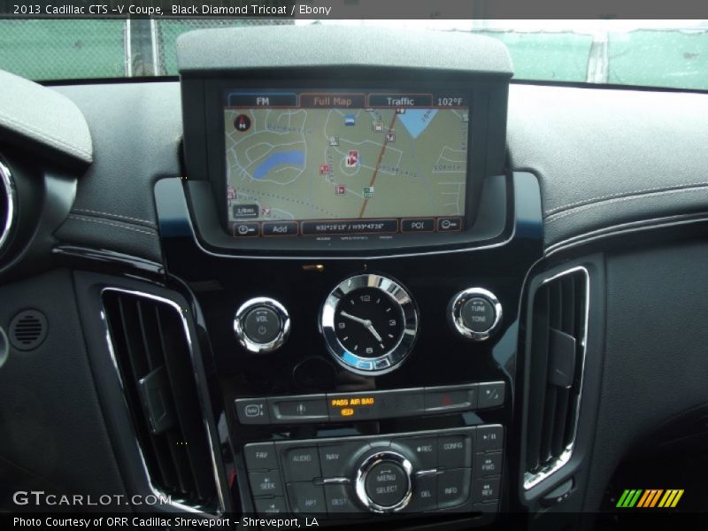 Navigation of 2013 CTS -V Coupe