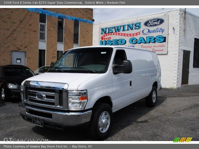 Oxford White / Medium Flint 2008 Ford E Series Van E250 Super Duty Commericial