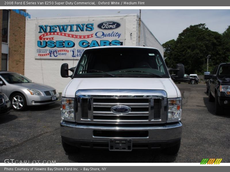 Oxford White / Medium Flint 2008 Ford E Series Van E250 Super Duty Commericial