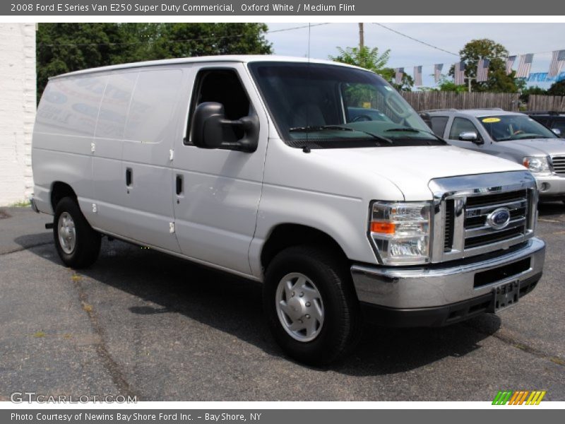 Oxford White / Medium Flint 2008 Ford E Series Van E250 Super Duty Commericial