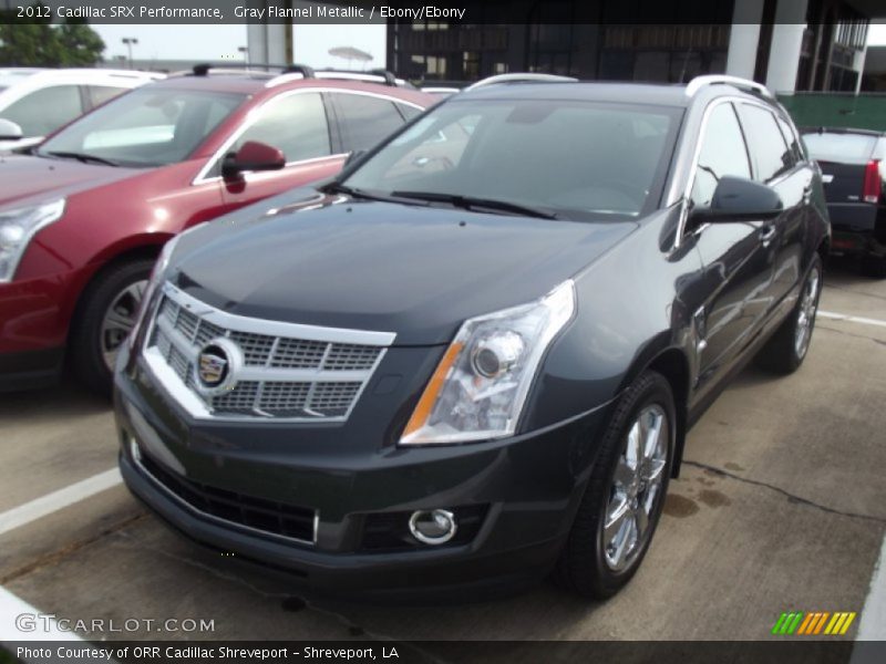 Gray Flannel Metallic / Ebony/Ebony 2012 Cadillac SRX Performance