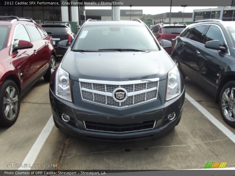 Gray Flannel Metallic / Ebony/Ebony 2012 Cadillac SRX Performance