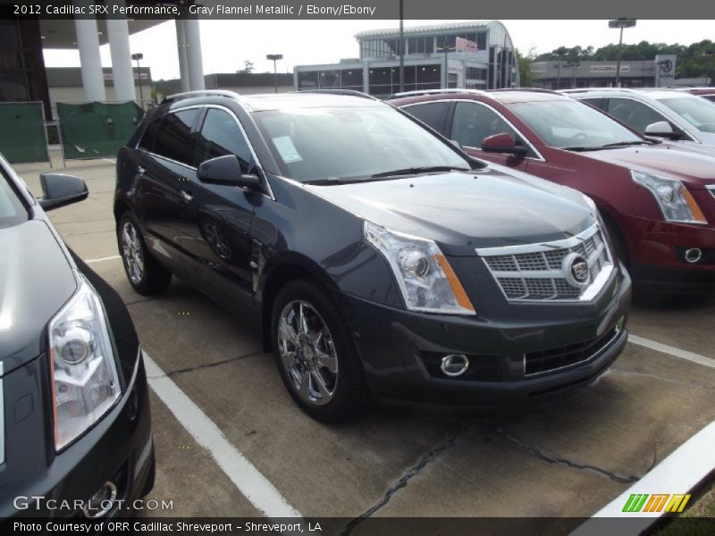 Gray Flannel Metallic / Ebony/Ebony 2012 Cadillac SRX Performance