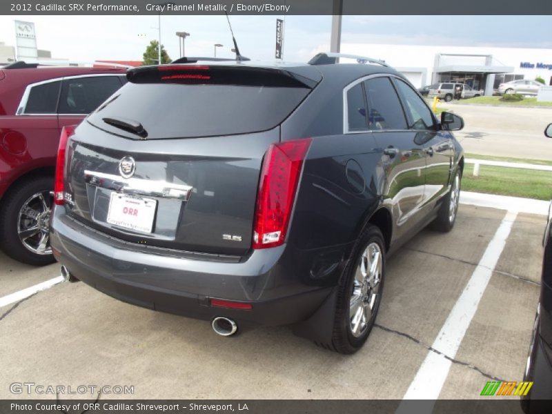 Gray Flannel Metallic / Ebony/Ebony 2012 Cadillac SRX Performance