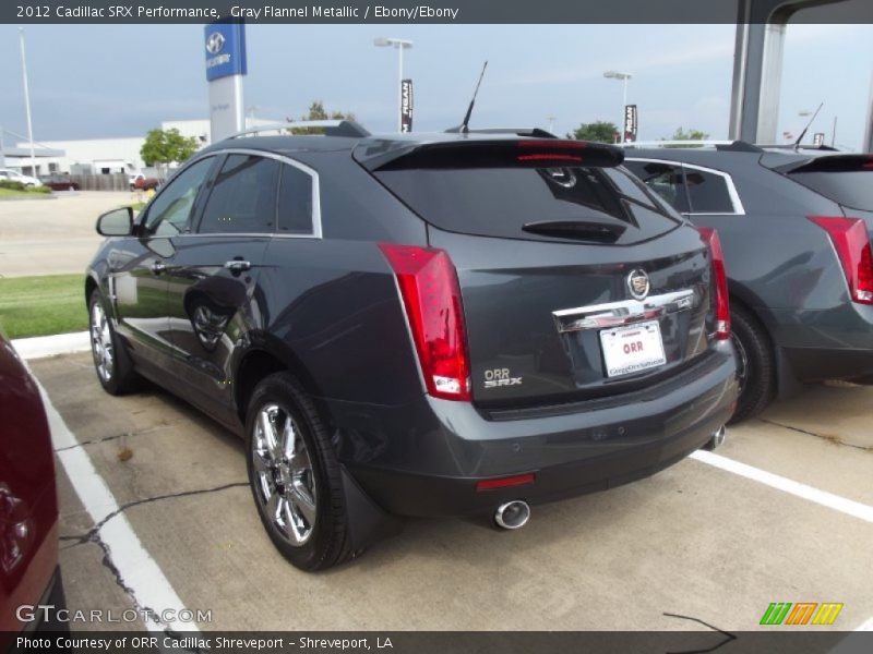 Gray Flannel Metallic / Ebony/Ebony 2012 Cadillac SRX Performance