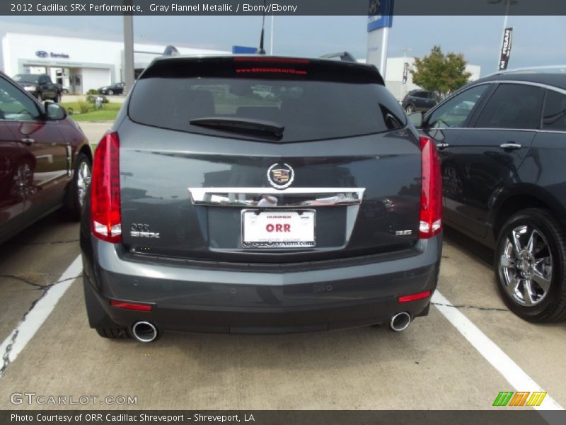 Gray Flannel Metallic / Ebony/Ebony 2012 Cadillac SRX Performance