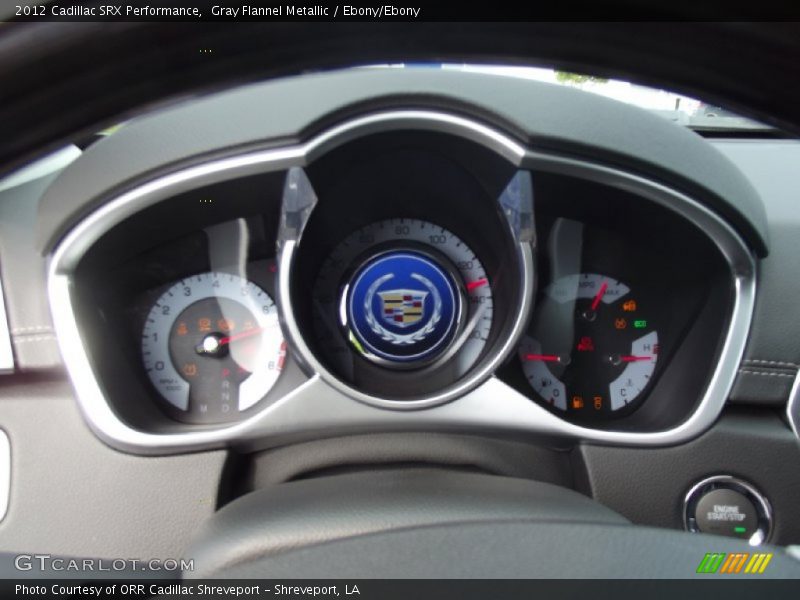 Gray Flannel Metallic / Ebony/Ebony 2012 Cadillac SRX Performance