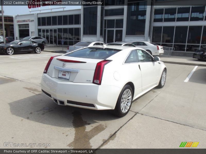 White Diamond Tricoat / Ebony/Ebony 2012 Cadillac CTS Coupe