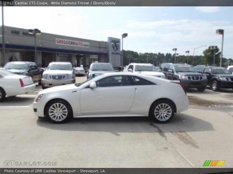 White Diamond Tricoat / Ebony/Ebony 2012 Cadillac CTS Coupe