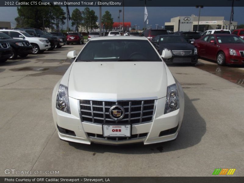 White Diamond Tricoat / Ebony/Ebony 2012 Cadillac CTS Coupe