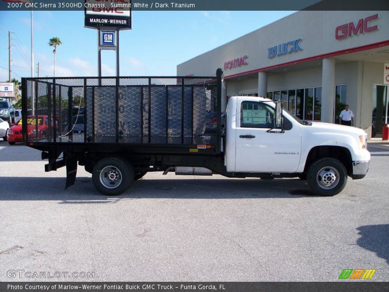 Summit White / Dark Titanium 2007 GMC Sierra 3500HD Chassis