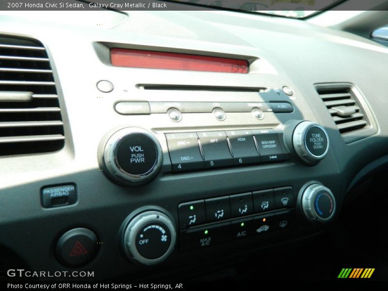 Galaxy Gray Metallic / Black 2007 Honda Civic Si Sedan