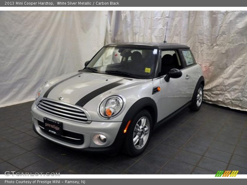 White Silver Metallic / Carbon Black 2013 Mini Cooper Hardtop