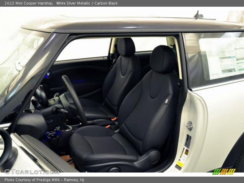 White Silver Metallic / Carbon Black 2013 Mini Cooper Hardtop