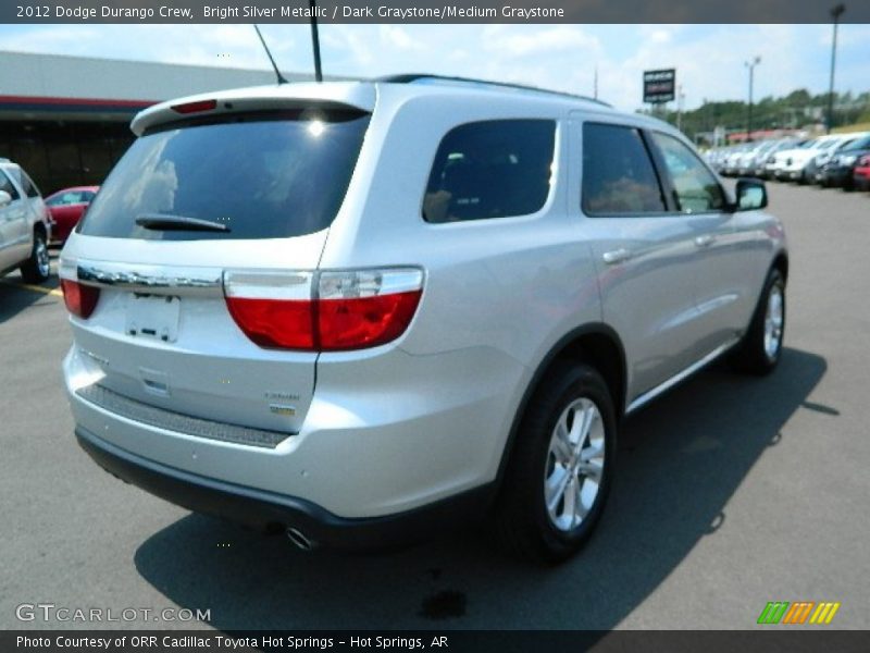 Bright Silver Metallic / Dark Graystone/Medium Graystone 2012 Dodge Durango Crew