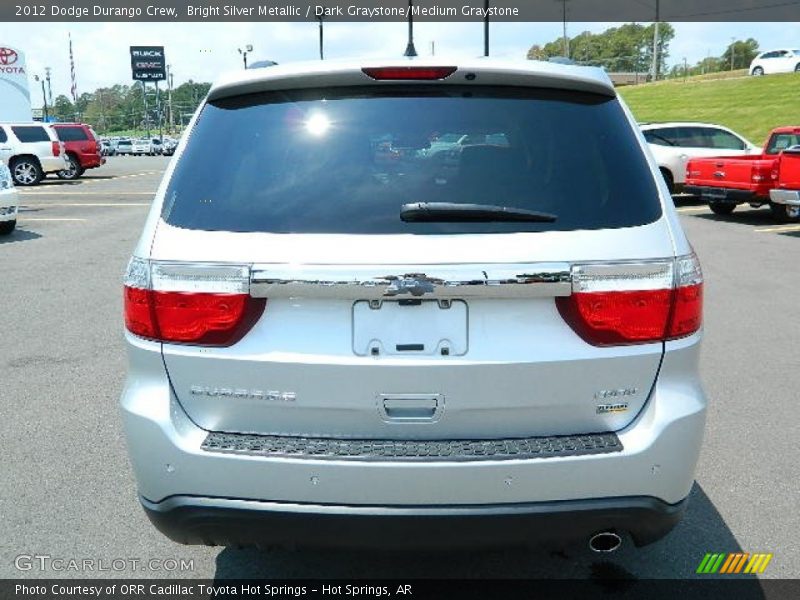 Bright Silver Metallic / Dark Graystone/Medium Graystone 2012 Dodge Durango Crew