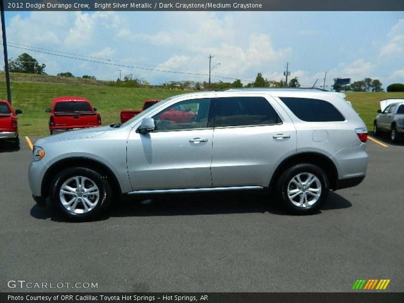 Bright Silver Metallic / Dark Graystone/Medium Graystone 2012 Dodge Durango Crew