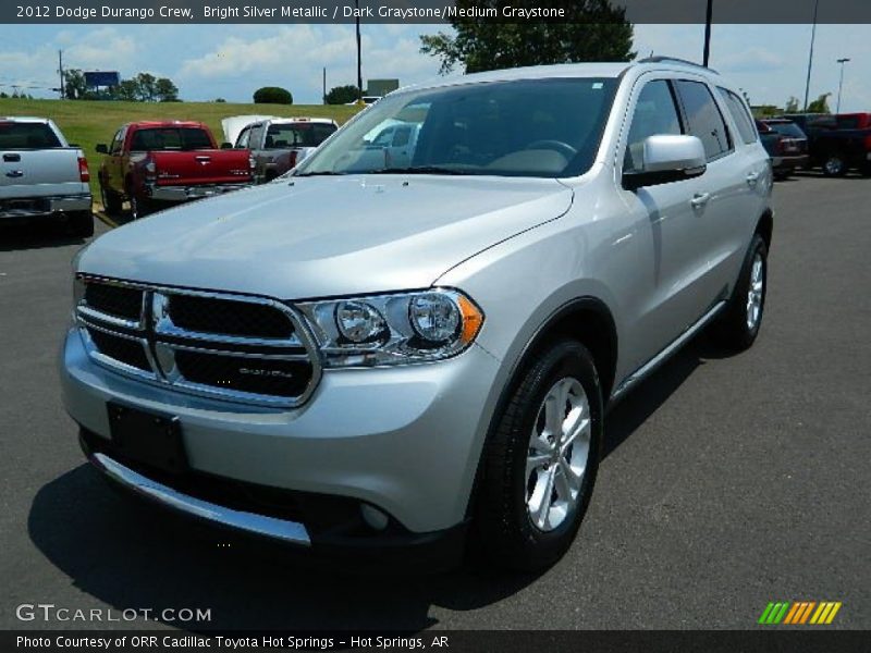 Bright Silver Metallic / Dark Graystone/Medium Graystone 2012 Dodge Durango Crew
