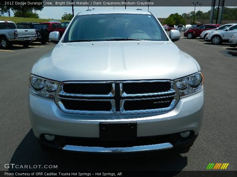 Bright Silver Metallic / Dark Graystone/Medium Graystone 2012 Dodge Durango Crew