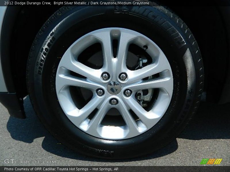 Bright Silver Metallic / Dark Graystone/Medium Graystone 2012 Dodge Durango Crew