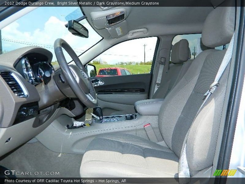 Bright Silver Metallic / Dark Graystone/Medium Graystone 2012 Dodge Durango Crew
