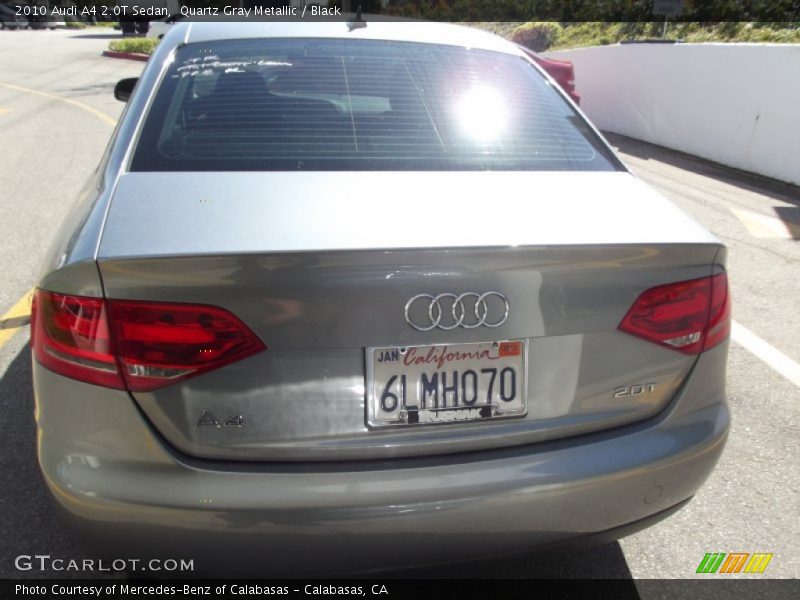 Quartz Gray Metallic / Black 2010 Audi A4 2.0T Sedan