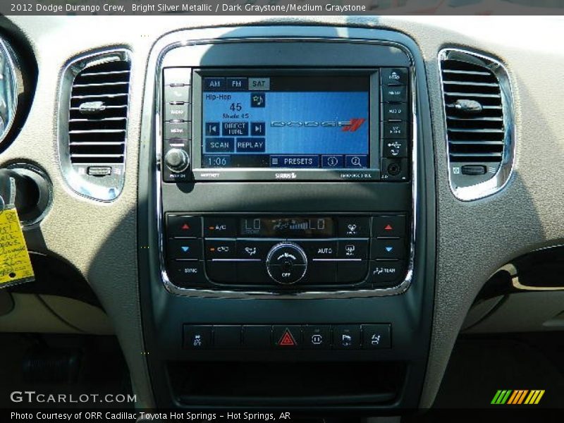 Bright Silver Metallic / Dark Graystone/Medium Graystone 2012 Dodge Durango Crew