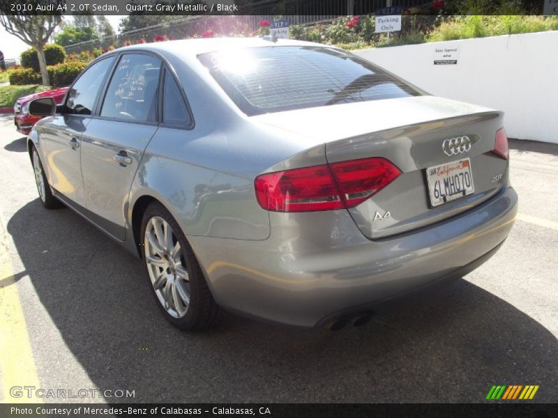 Quartz Gray Metallic / Black 2010 Audi A4 2.0T Sedan